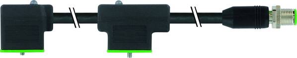 Doppelventilstecker mit Anschlussleitung Schwarz 7000-41611-6370060 Murrelektronik Inhalt: 1 St.
