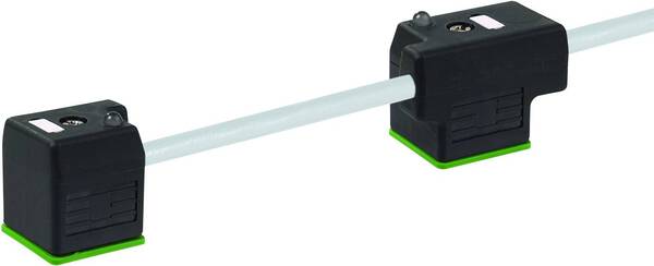 Doppelventilstecker mit Anschlussleitung Schwarz 7000-58001-2270300 Murrelektronik Inhalt: 1 St.