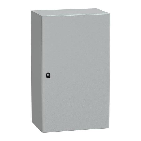 Spacial S3D Volltür ohne Montageplatte H1000xB600xT400 IP66 IK10 RAL7035. Schneider Electric Inhalt: 1 St.