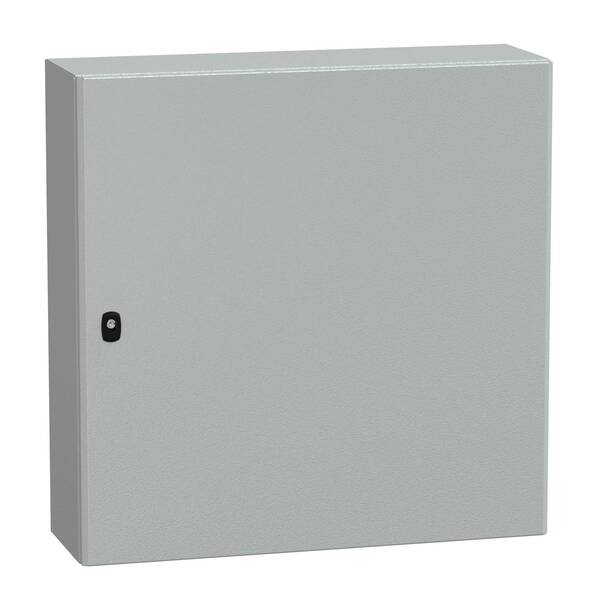 Spacial S3D Volltür mit Montageplatte H800xB800xT250.IP66 IK10 RAL7035. Schneider Electric Inhalt: 1 St.