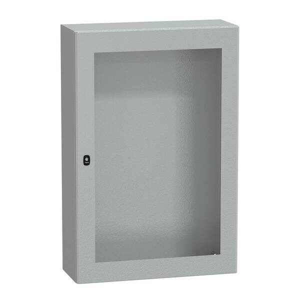 Spacial S3D tspt Tür ohne Montageplatte. H1200xB800xT300 IP66 IK08 RAL7035. Schneider Electric Inhalt: 1 St.