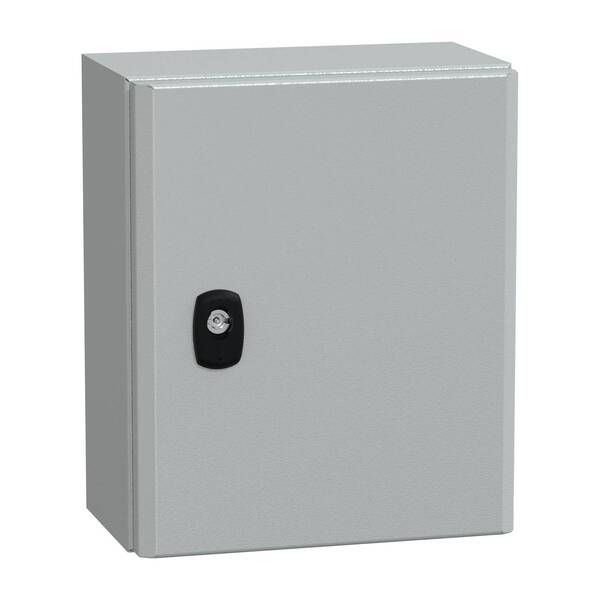 Spacial S3D Volltür ohne Montageplatte H300xB250xT150 IP66 IK10 RAL7035. Schneider Electric Inhalt: 1 St.