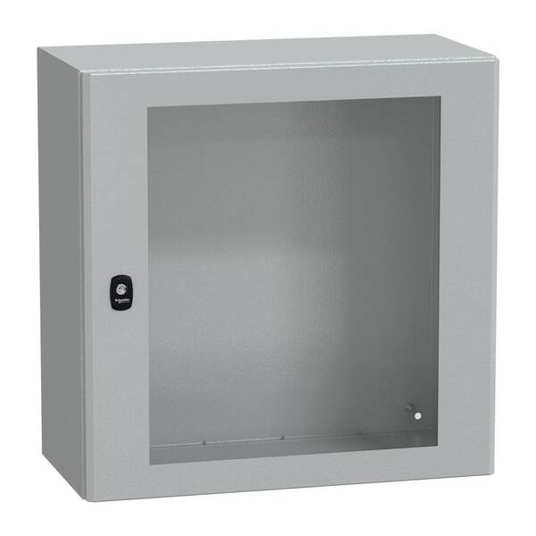 Spacial S3D tspt Tür ohne Montageplatte H600xB600xT300.IP66 IK08 RAL7035. Schneider Electric Inhalt: 1 St.