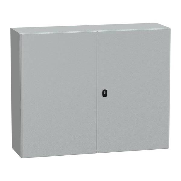 Spacial S3D db Volltür m. Montageplatte H800xB1000xT300.IP55 IK10 RAL7035. Schneider Electric Inhalt: 1 St.