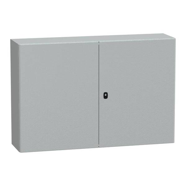 Spacial S3D 2 Volltür ohne Montageplatte H800xB1200xT300.IP55 IK10 RAL7035. Schneider Electric Inhalt: 1 St.