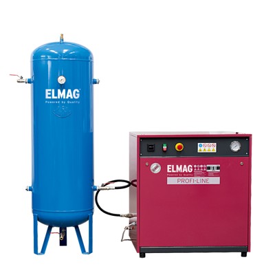 ELMAG - Kompressor PROFI-LINE SILENT PL-S 1100/10/3 D - im Paket 1