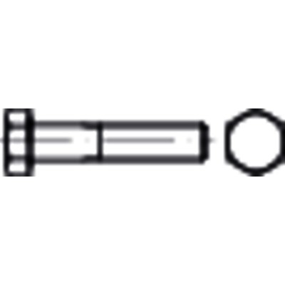 NOBRAND - Sechskantschraube mit Schaft Feingewinde DIN 960 Stahl 10.9 M20x1,5 x 180mm