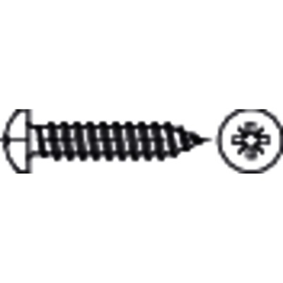 NOBRAND - Linsen-Blechschraube DIN 7981-C-Z Stahl galvanisch verzinkt ø6,3 x 90mm
