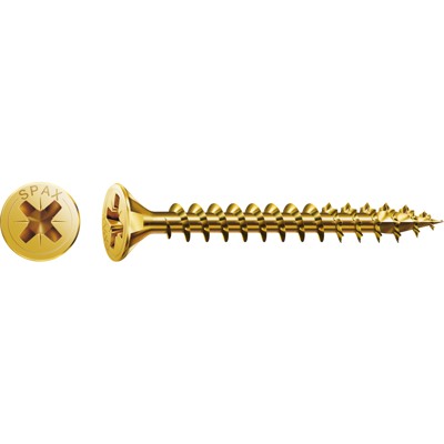 SPAX® - Universalschraube Senkkopf Stahl Z 2 4x60 mm,V,100Stk.,YELLOX