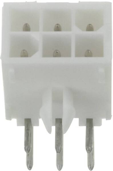TE Connectivity Stiftgehäuse-Platine Mini-Universal-MATE-N-LOK Polzahl Gesamt 6 Rastermaß: 4.14 mm 1-770969-1 1 St.
