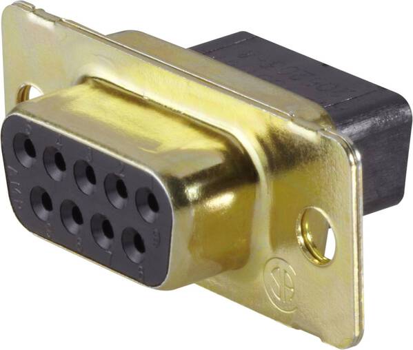 TE Connectivity AMPLIMITE HD-20 (HDP-20) 205203-3 D-SUB Buchsenleiste 180 ° Polzahl: 9 1 St.