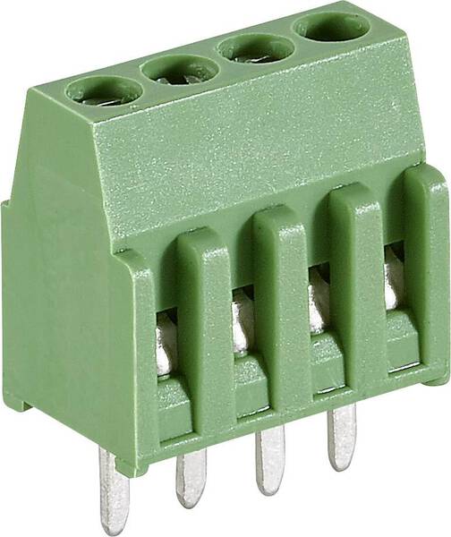 TE Connectivity 282834-4 Schraubklemmblock 1.4 mm² Polzahl 4 Grün 1 St.