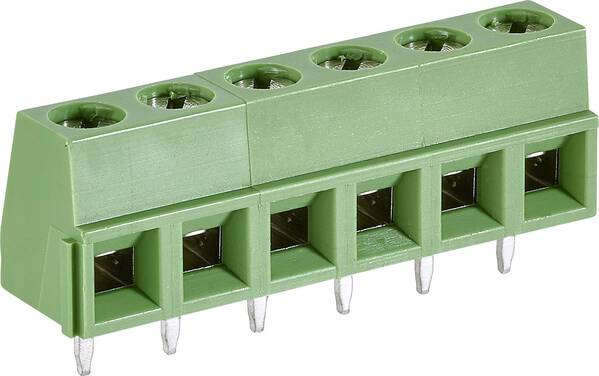 TE Connectivity 282836-6 Schraubklemmblock 1.31 mm² Polzahl 6 Grün 1 St.