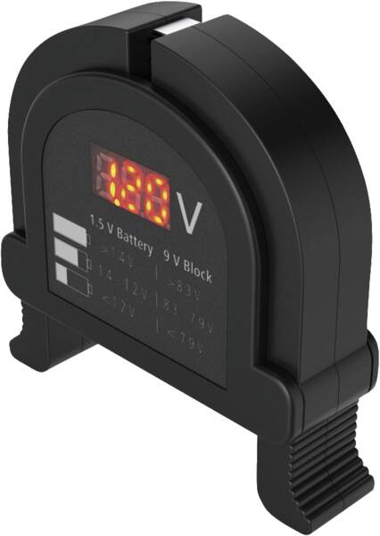 223543 AKKU-/BATTERIE-TESTER DIGITAL - Schwarz