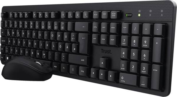 Ody II Silent Wireless Keyboard and Mouse set - Schwarz