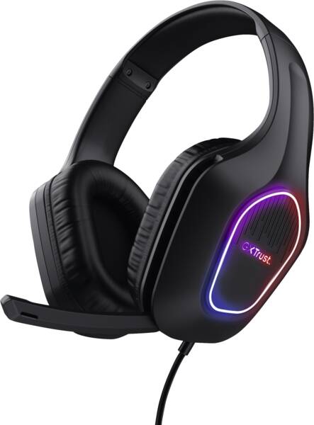 GXT 416 Zirox Leichtes LED-Gaming-Headset - Schwarz