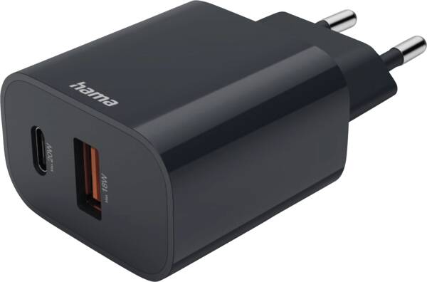 86441 Ladegerät USB-A+C PD 20W - Anthrazit
