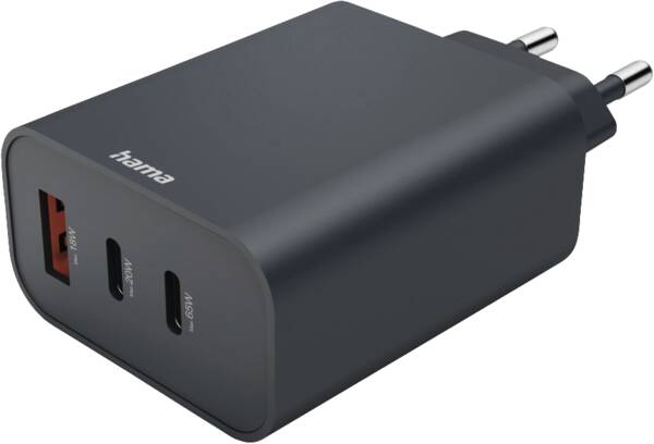 86445 Ladegerät, 2xC+A,PD,65W - Anthrazit