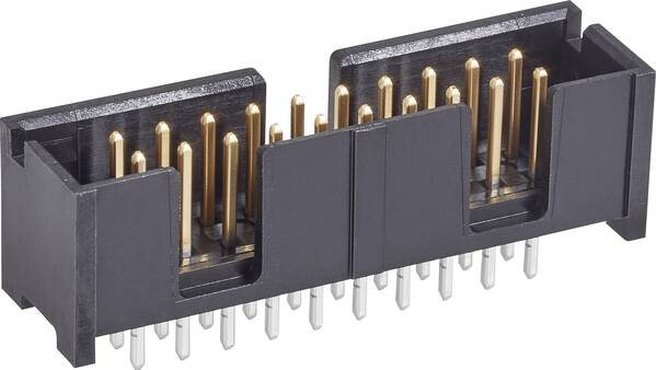 TE Connectivity 5103308-1 Stiftleiste Rastermaß: 2.54 mm Polzahl Gesamt: 10 Anzahl Reihen: 2 1 St.