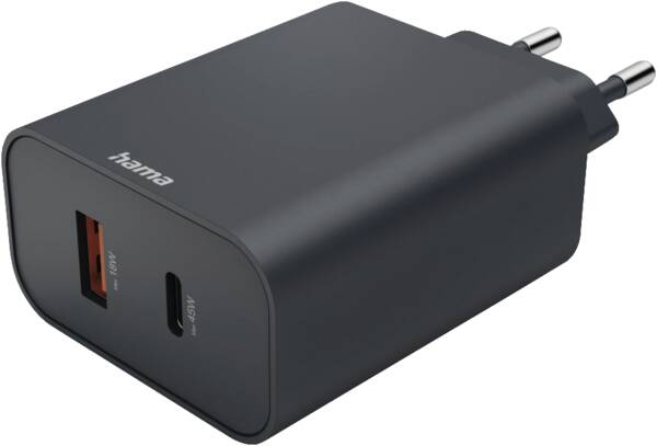 86444 Ladegerä,USB-A+C,PD,45W - Anthrazit