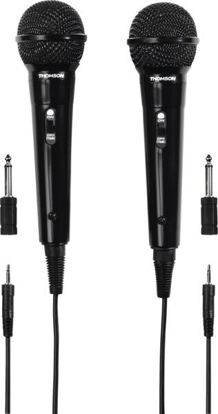 M135D 131780 Dynamisches Mikrofon, 2 Stück - Schwarz