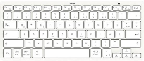 125133 Tastatur Travel 400, DE - Weiss