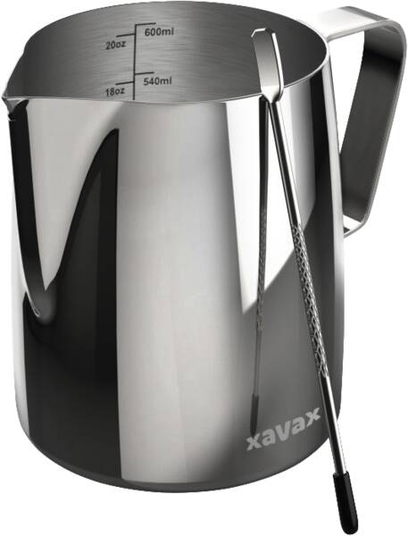 111280 Milchkännchen Edelstahl 600 ml - Silber
