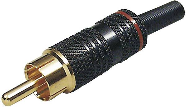BKL Electronic 0101010 Cinch-Steckverbinder Stecker, gerade Polzahl: 2 Rot 1 St.