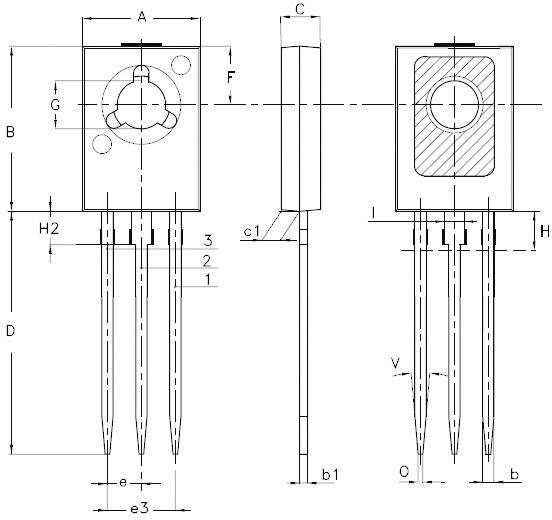 STMicroelectronics Transistor (BJT) - diskret BD135 SOT-32 Anzahl Kanäle 1 NPN
