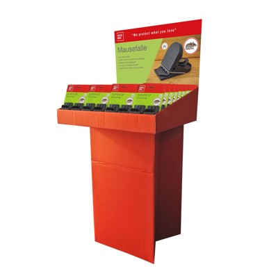 SWISSINNO SOLUTIONS - Mausefalle SuperCat, Display Inhalt 40 Stück