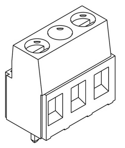 TE Connectivity 282843-2 Schraubklemmblock 1.50 mm² Polzahl 2 Grün 1 St.