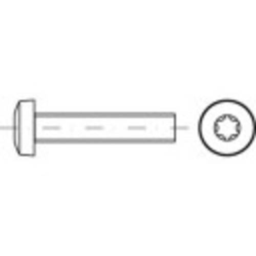 TOOLCRAFT TO-5440839 Linsenkopfschrauben M3 6 mm Innensechsrund Stahl galvanisch verzinkt 200 St.