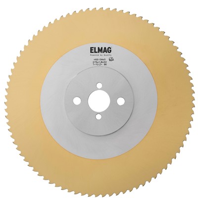ELMAG - Sägeblatt HSS / DMo5 / TiN Beschichtet TiN 250x2,5x40mm T4
