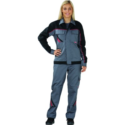 Planam - Bundjacke 2319 schiefer/schwarz/rot, Größe 34