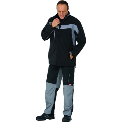 Planam - Wetter- und Kälteschutz-Fleecejacke Plaline 2700 schwarz/zink, Größe M