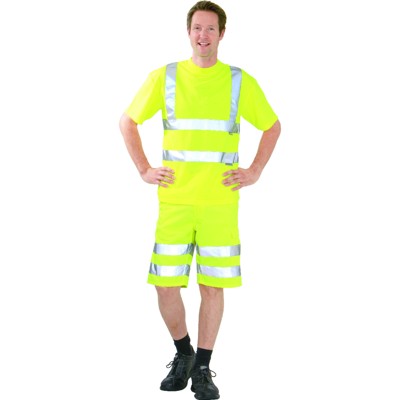 Planam - T-Shirt 2096 warngelb, Größe S
