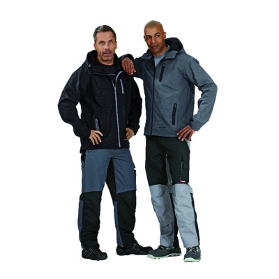 Planam - Wetter- und Kälteschutz-Softshelljacke Cube 3701 schiefer, Größe 2XL