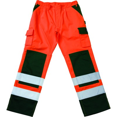 MASCOT® - Warnschutz-Bundhose Olinda 07179-470, warnorange/grün, Größe C49, 90