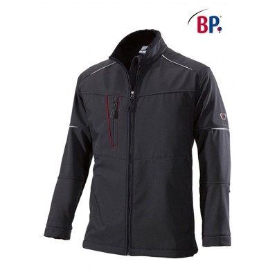 BP® - Softshelljacke für Herren 1868 572 schwarz, Größe 3XL