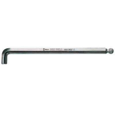 Wera® - Winkelschlüssel gestellverchromt Hex-plus®/Kugelkopf 950 PKLS, 2 x 5,5 x 100mm