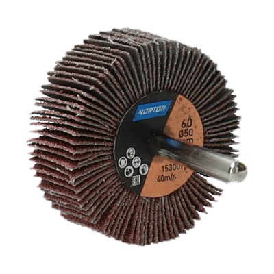 NORTON clipper® - Fächerschleifer mit Schaft R207Plus ø50 x 20 x ø6mm P40