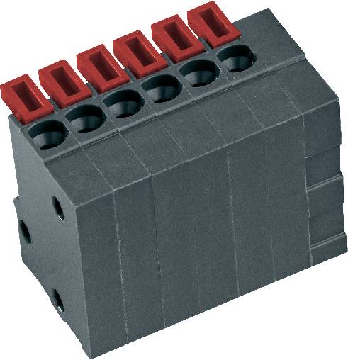 PTR Hartmann 54791030421F Federkraftklemmblock 0.75 mm² Polzahl 3 Basalt-Grau 1 St.