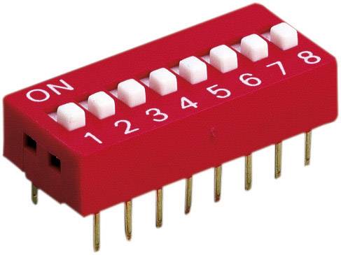 Diptronics DS-08V DS-08V DIP-Schalter Polzahl 8 Standard 1 St.