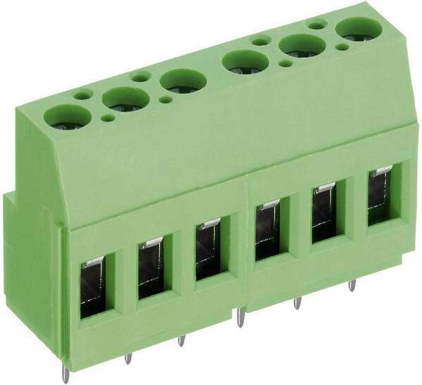 PTR Hartmann 50700020201F Schraubklemmblock 2.50 mm² Polzahl 2 Grün 1 St.