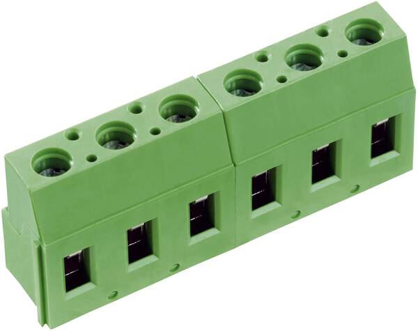 PTR Hartmann 50710040201E Schraubklemmblock 2.50 mm² Polzahl 4 Grün 1 St.