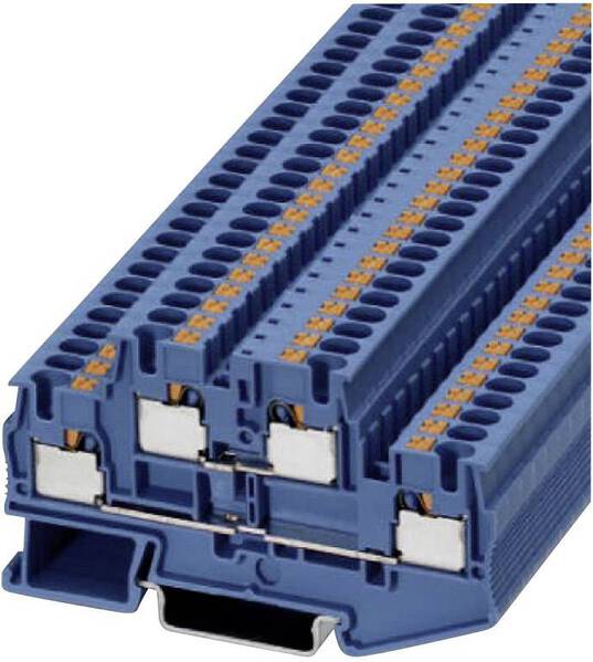 Phoenix Contact 3211793 Doppelstockklemme 6.2 mm Schnellanschluss Blau 1 St.
