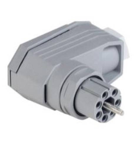 Hirschmann 931 553-106-1 Netz-Steckverbinder N Buchse, gewinkelt Gesamtpolzahl: 6 + PE 5 A Grau 1 St.
