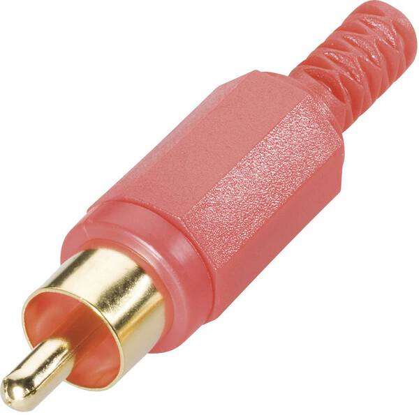 BKL Electronic 0104004/T Cinch-Steckverbinder Stecker, gerade Polzahl: 2 Schwarz 1 St.