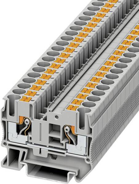 Phoenix Contact 3211813 Durchgangsklemme 8.2 mm Schnellanschluss Grau 1 St.