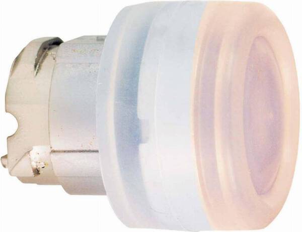 Schneider Electric ZB4BW543 Frontelement für Leuchtdrucktaster rückstellbar (Ø) 22 mm unbeschriftet Chrom, Rot 1 St.
